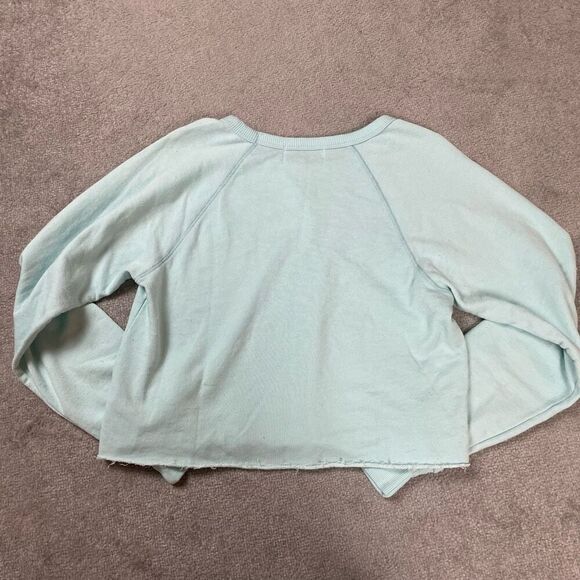 Wildfox Women’s Small Plume Blue Pullover Crewneck Sweater Holidateless NWT - Picture 3 of 5